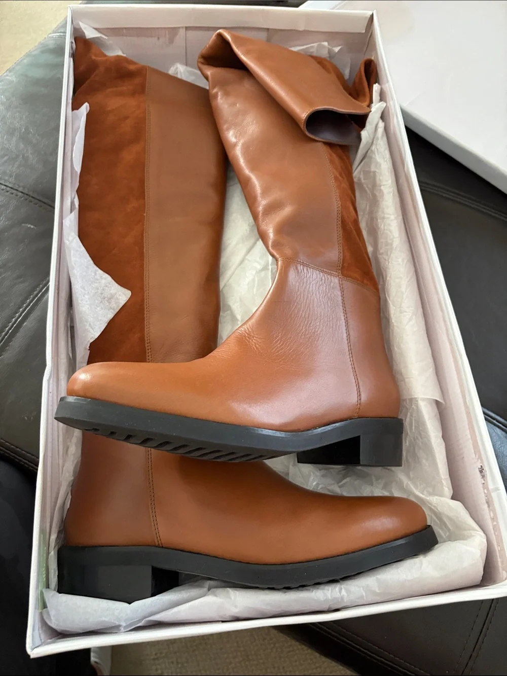 Barney’s knee high boots size 40